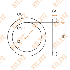 Кольцо 1.42 х 4.70, NBR70